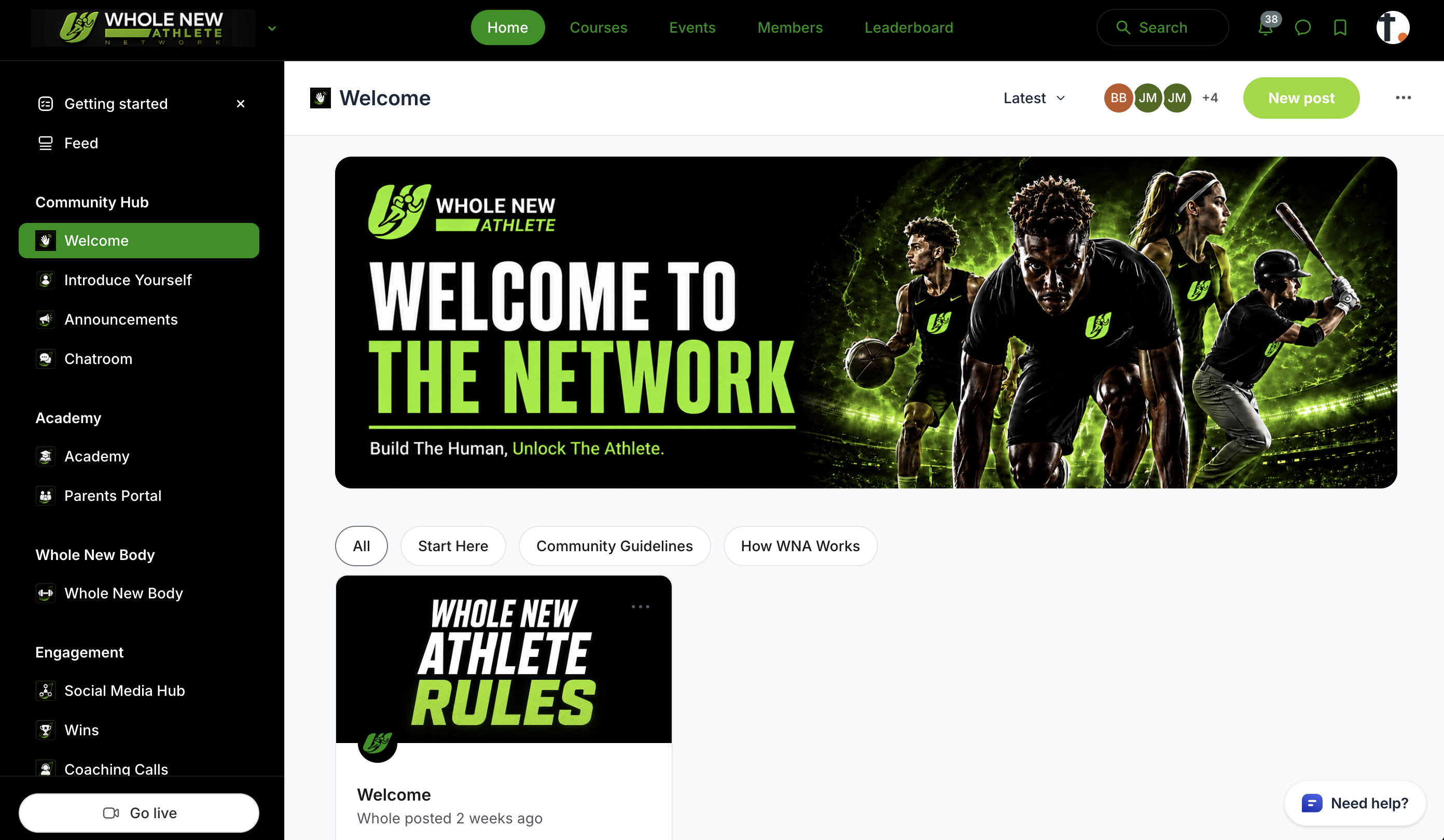 Whole New Athlete community build